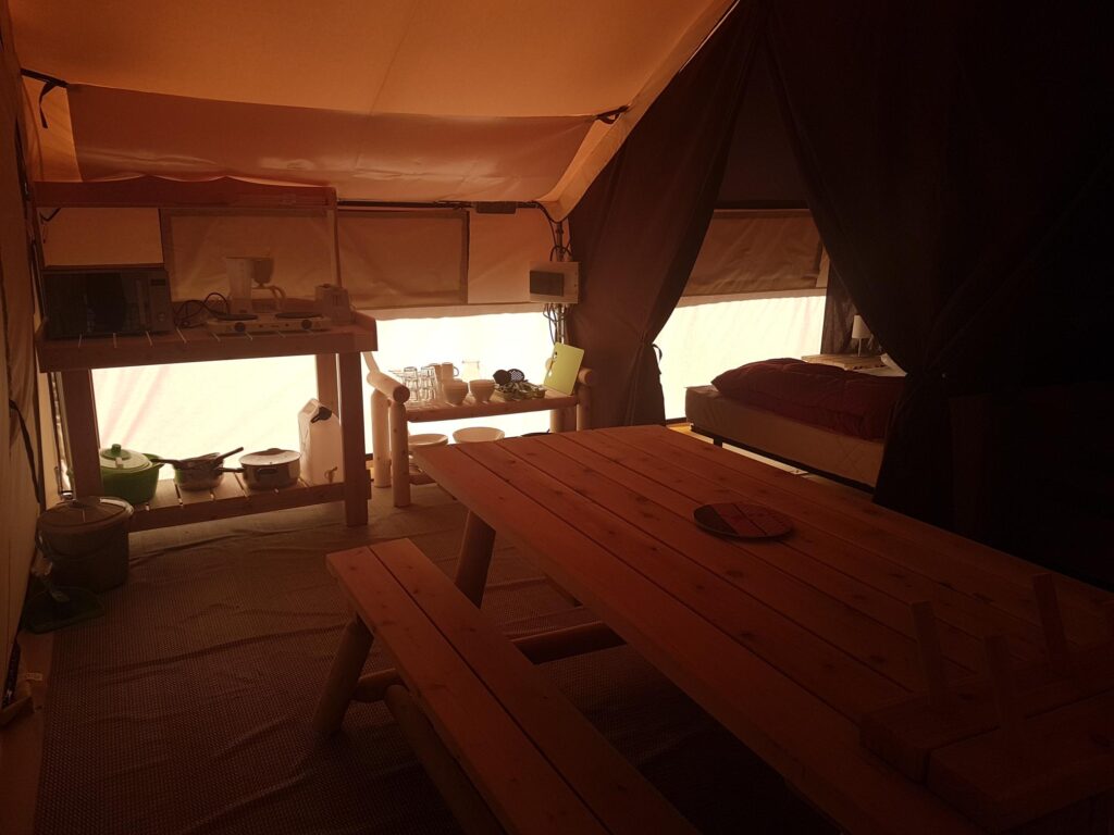 Tente Lodge au Camping Les Amis de la Nature à Munster - vue 1
