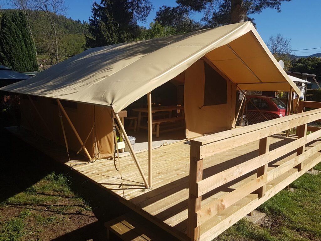 Tente Lodge au Camping Les Amis de la Nature à Munster - vue 4